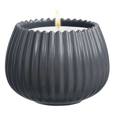 Ароматическая свеча Edge Nutmeg, Leather & Vanilla серого цвета