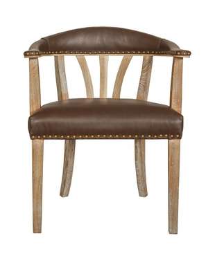 Стул Tanner genuine leather с подлокотниками 