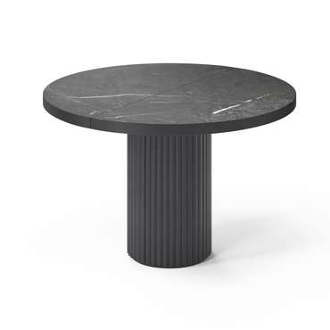 Раздвижной обеденный стол Далим черного цвета