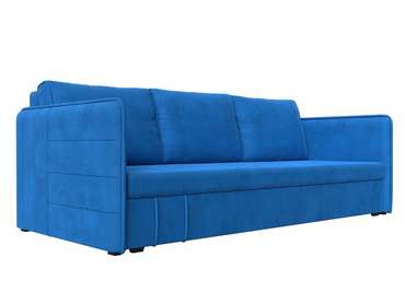 Прямой диван-кровать Слим голубого цвета