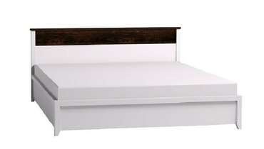 Кровать с ортопедическим основанием из дерева Норвуд 160х200 белого цвета