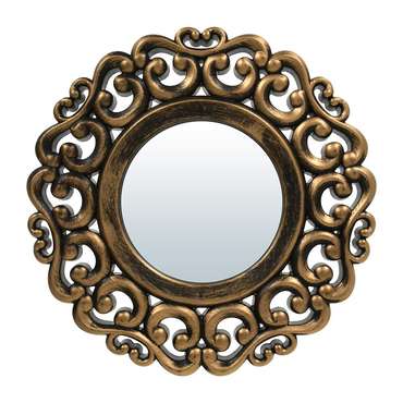 Комплект из трех настенных декоративных зеркал Орлеан бронзового цвета