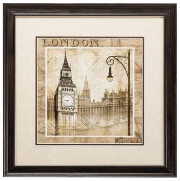 Постер с паспарту в раме "London Calling"
