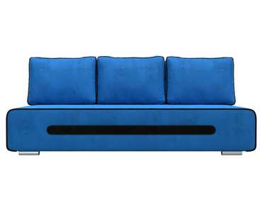 Прямой диван-кровать Приам голубого цвета