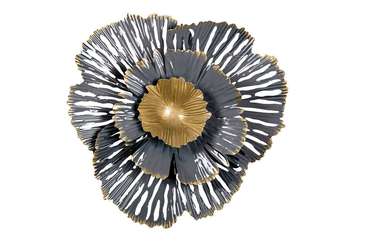 Декор настенный Цветок золотисто-серого цвета