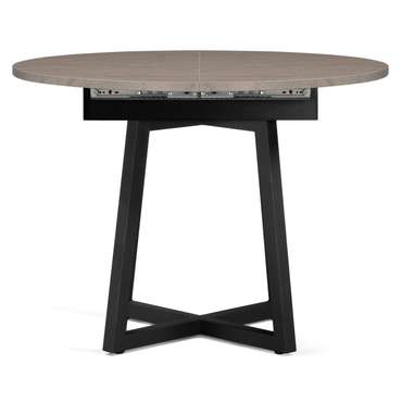 Раскладной обеденный стол Регна черно-бежевого цвета