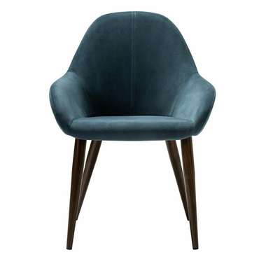 Стул-кресло Kent Diag сине-коричневого цвета