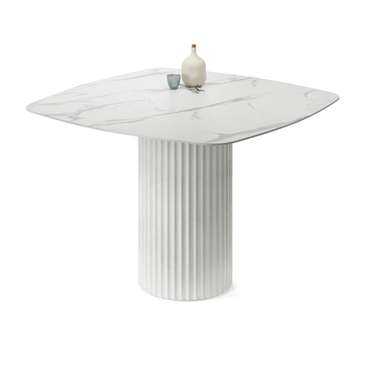 Обеденный стол квадратный Капелла белого цвета