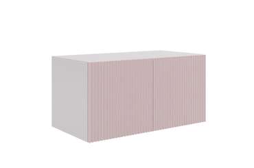 Навесной шкаф Зефир бело-розового цвета