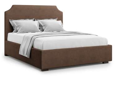 Кровать Izeo 160х200 темно-коричневого цвета с подъемным механизмом 