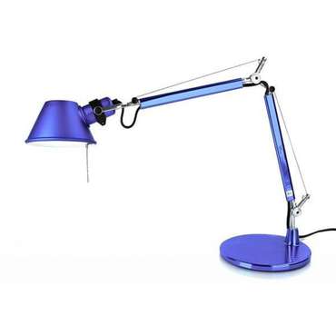 Настольная лампа "Tolomeo micro tavolo - Halo Anodized blue"
