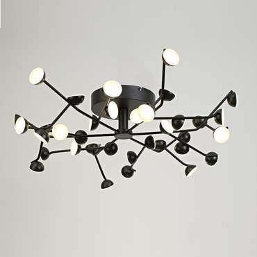 Потолочная люстра Adn 6422 (алюминий, цвет черный)