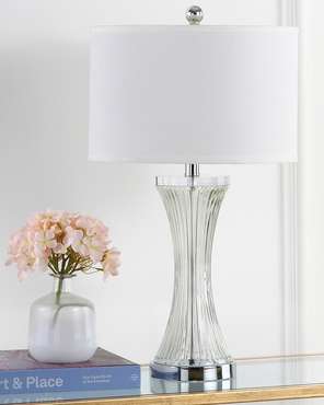 Настольная лампа Наоми с белым абажуром