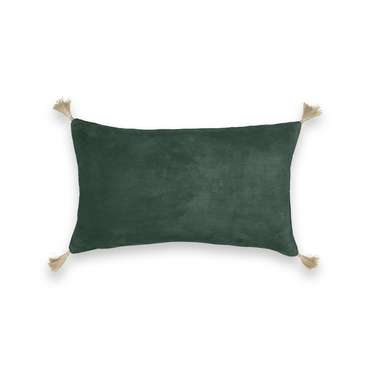 Чехол на подушку велюровый Cacolet зеленого цвета