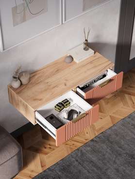 Подвесная тумба Ингрия Luxe 10 бежево-коричневого цвета