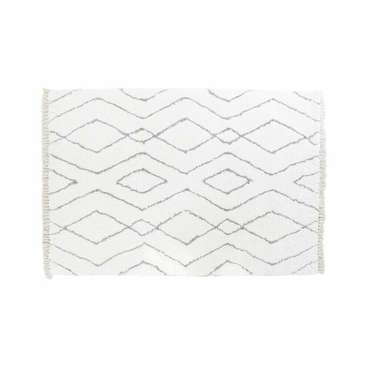 Ковер Белый Серый ромбы Scandi d 9,4 см 120 x 180 x 3 см