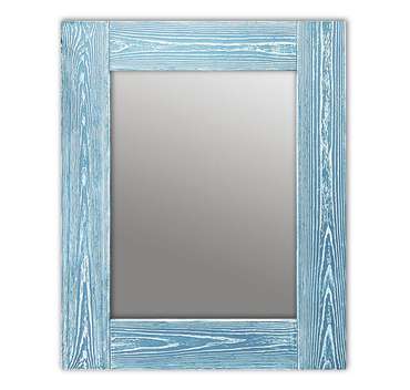 Настенное зеркало Шебби Шик 50х65 голубого цвета