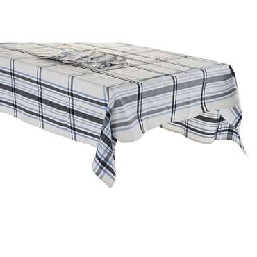 Скатерть и салфетки DKD Home Decor 250 x 150 x 0,5 см Бежевый Синий