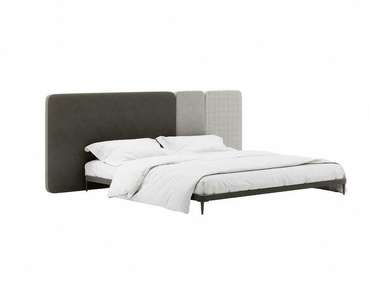Кровать Licata 200х200 композиция 2 серого цвета