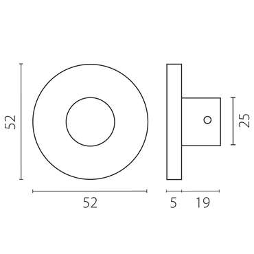 Пятка крепежа 5064х7 тип D LINEA ЧЕРНЫЙ