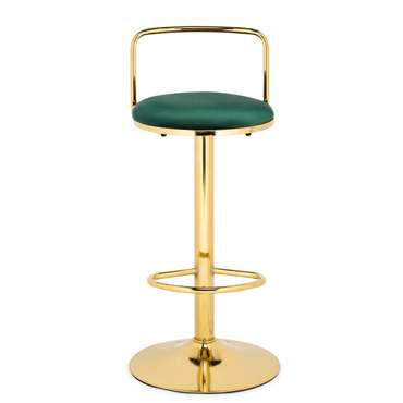 Барный стул Lusia зелено-золотого цвета