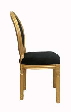 Стул Volker Black Gold с мягкой обивкой