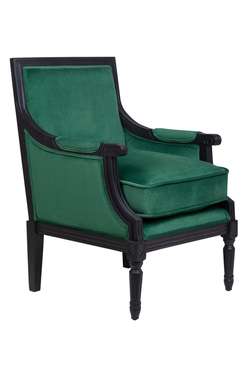 Классическое кресло Coolman зеленого цвета