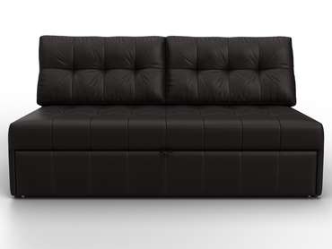 Диван-кровать Лига-107 М темно-коричневого цвета (экокожа)