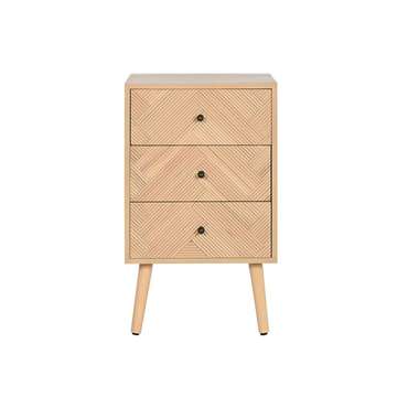 Ночной столик Натуральный Древесина павловнии Деревянный MDF 42 x 34 x 70 cm