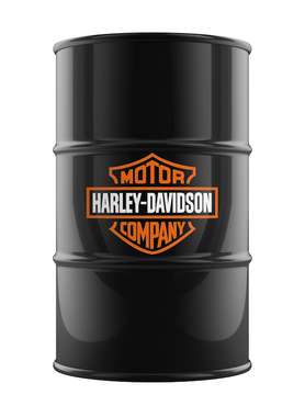 Тумба для хранения-бочка Harley черного цвета