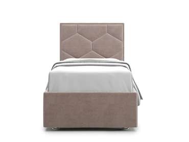 Кровать Premium Milana 4 90х200 коричнево-бежевого цвета с подъемным механизмом