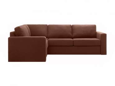 Угловой диван-кровать Peterhof коричневого цвета
