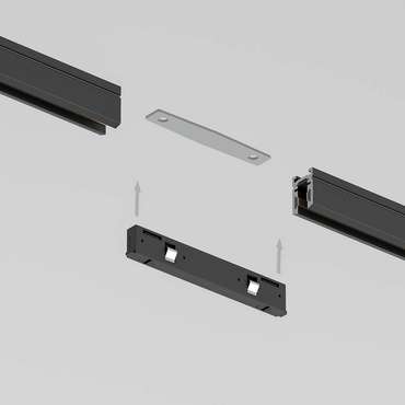 Прямой коннектор черный Mini Magnetic 