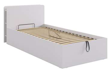 Кровать Юниор 90х200 серо-бежевого цвета с подъемным механизмом