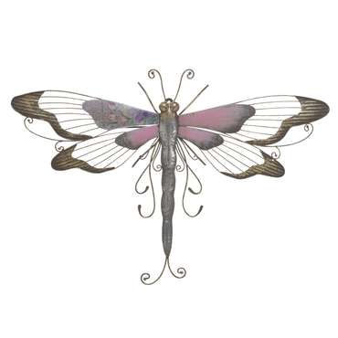 Декор настенный Бабочка серо-розового цвета