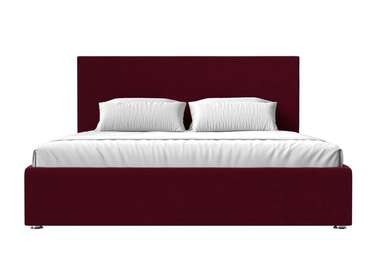 Кровать Кариба 200х200 бордового цвета с подъемным механизмом