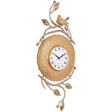 Часы настенные Терра Флер золотого цвета