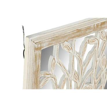 Зеркало Дерево Белый Деревянный MDF (45 x 2,5 x 65 cm)