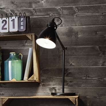 Настольная лампа Priddy 49469 (металл, цвет белый)