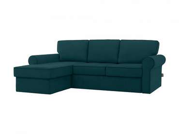 Угловой диван-кровать Murom бирюзового цвета 