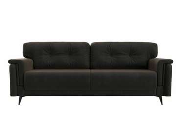 Прямой диван-кровать Оксфорд коричневого цвета