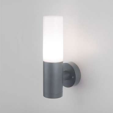Настенный уличный светильник серый Glas бело-серого цвета
