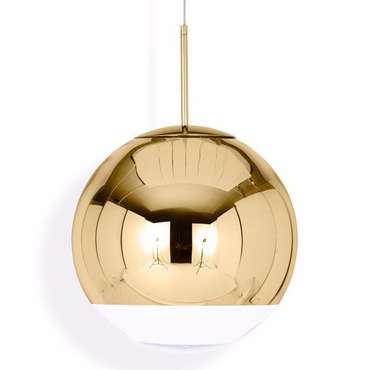 Подвесной светильник Mirror Ball D35 золотого цвета 