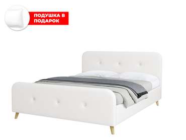 Кровать Raguza 140х200 белого цвета с подъемным механизмом