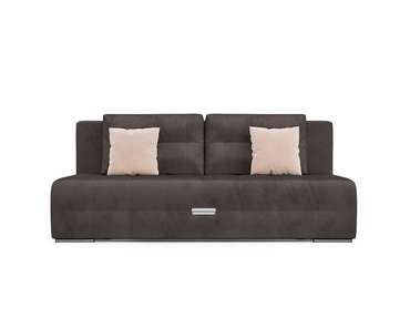 Прямой диван-кровать Марсель 4 коричневого цвета