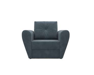 Кресло-кровать Квартет серо-синего цвета
