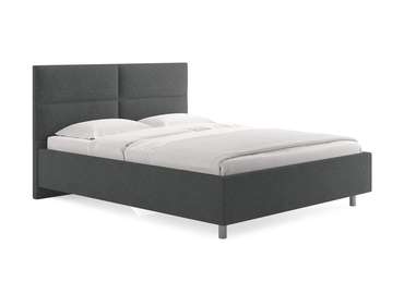 Кровать Omega 180х200 темно-серого цвета без основания и подъемного механизма 