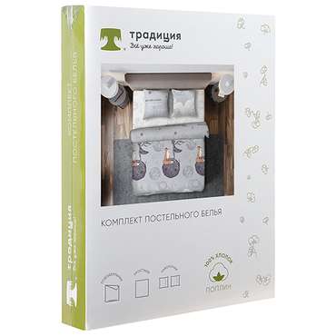 КПБ 'Традиция' 2,0 спальный, поплин, 100% хлопок, пл. 118 гр./кв.м., 'Маленький принц'