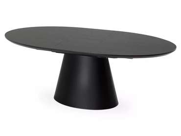 Обеденный раздвижной стол Tanner черного цвета