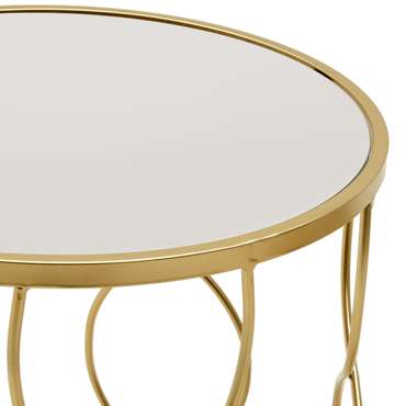 Набор из двух кофейных столиков золотого цвета